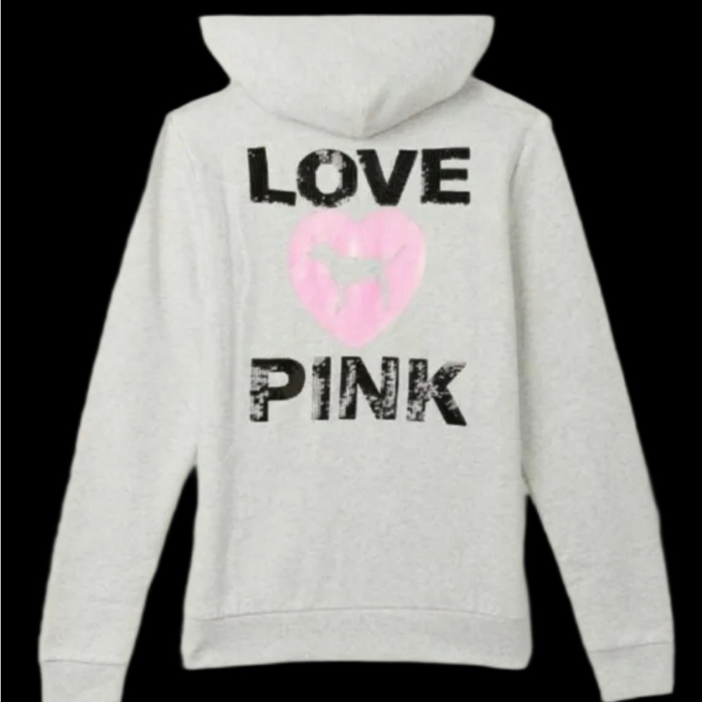 NEW VICTORIAS SECRET PINK  BLING SEQUIN SET FULL ZIP HOODIE & PANTS - Picture 10 of 15